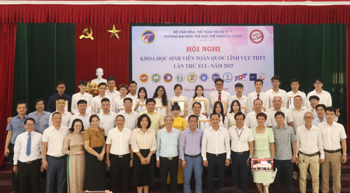 Sinh viên Trường Đại học Thể dục Thể thao TP.HCM tiếp tục gặt hái thành công tại Hội nghị Sinh viên Nghiên cứu Khoa học toàn quốc lần thứ XVI – Năm 2025.